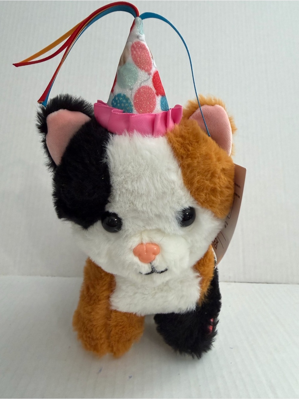 Linzy Happy Birthday Musical Cat Plush Meows Happy Birthday